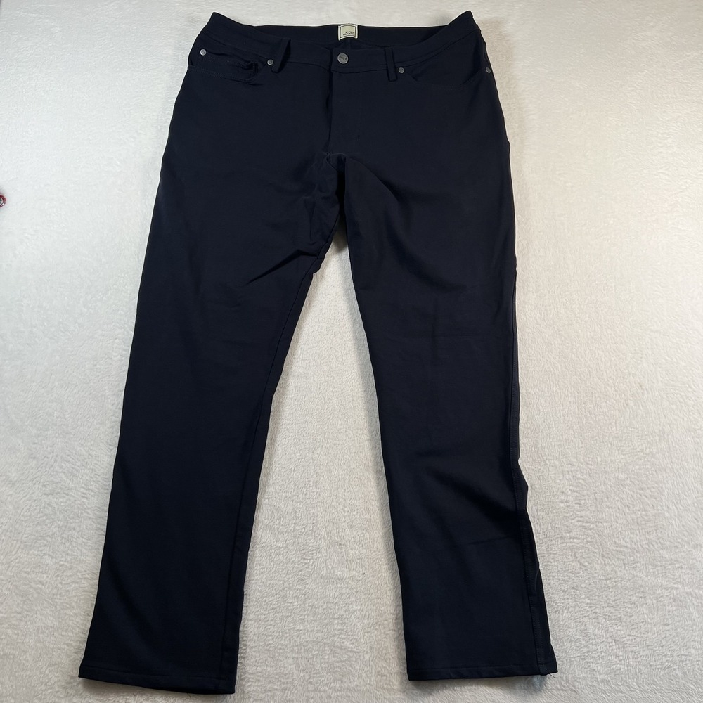 Swet Tailor Pants Mens 34x30 Blue Knit Stretch Chino Straight Leg Casual